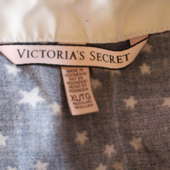 Victoria's Secret, stars button down long sleeve pajama top - Picture 8 of 8